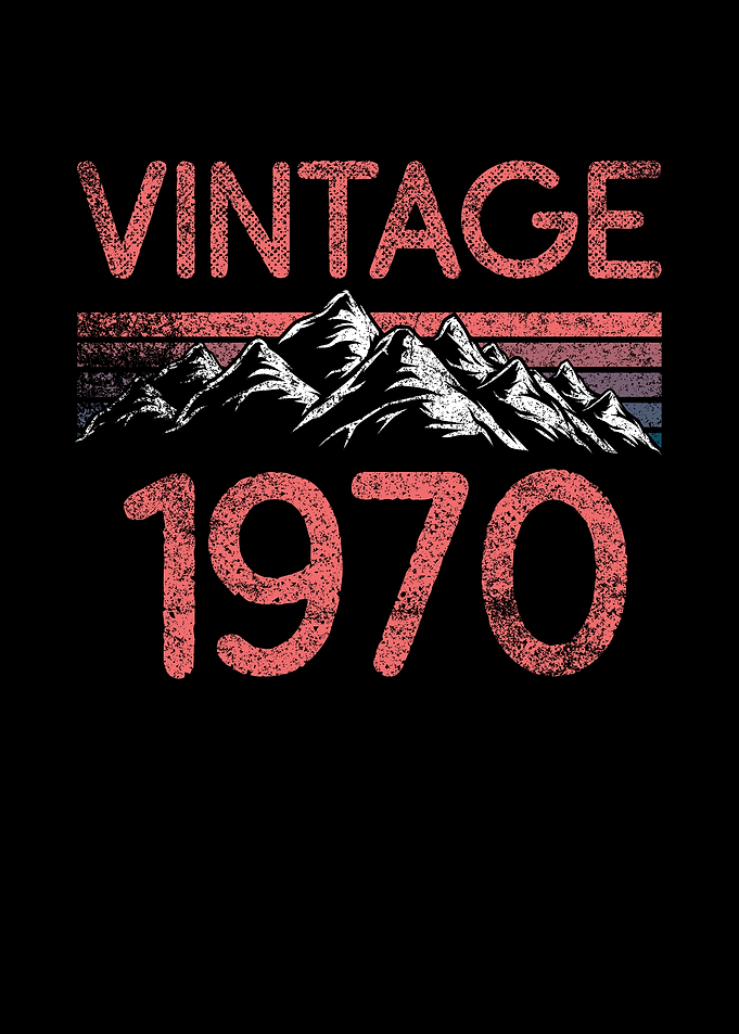 Birthday mountain Vintage