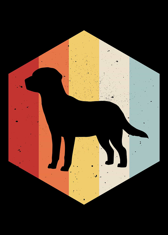 Retro Dog Mom Dad