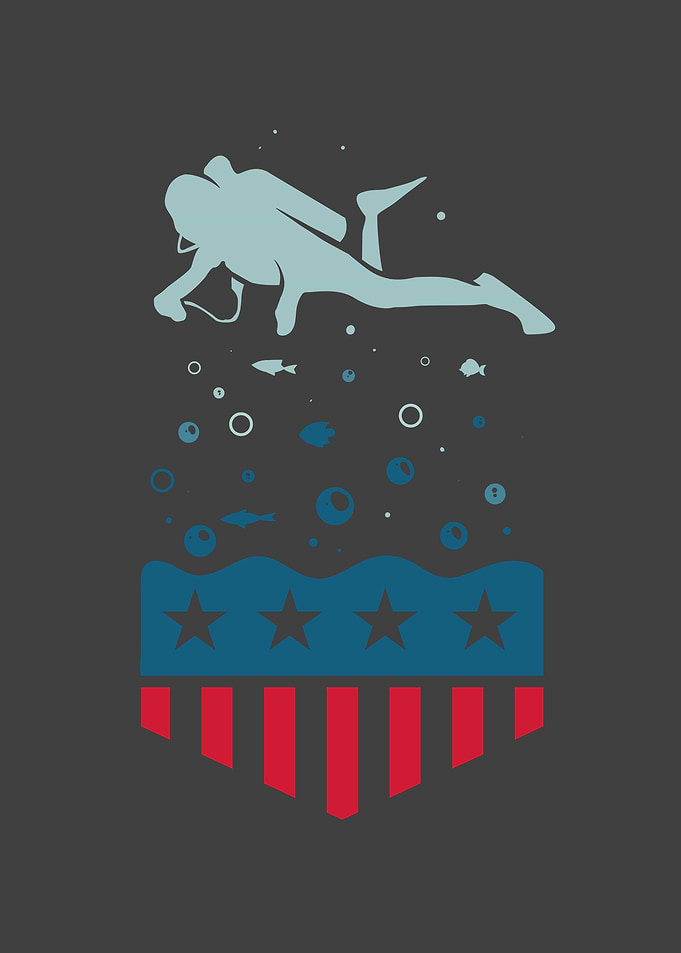 Freediving Scuba Diver