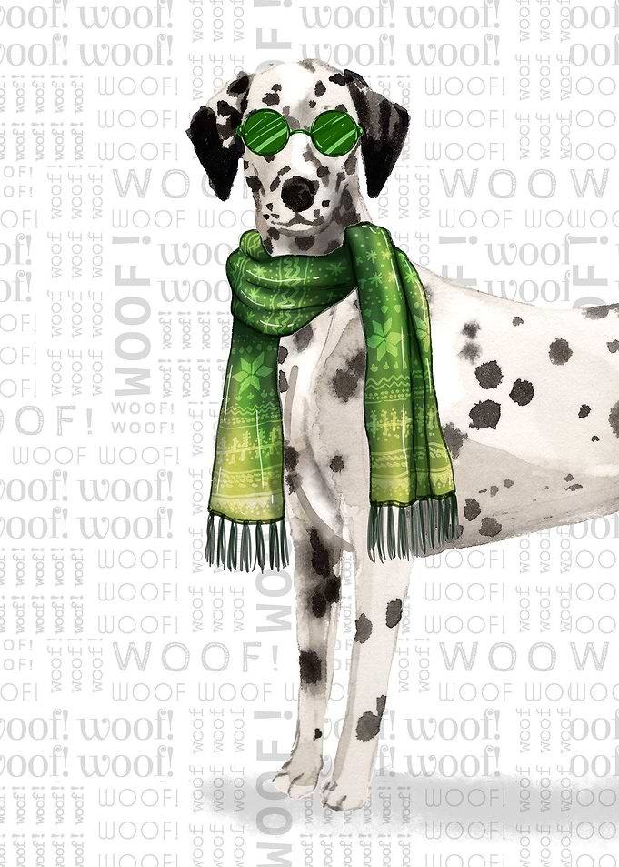 Dalmatian Christmas Dog