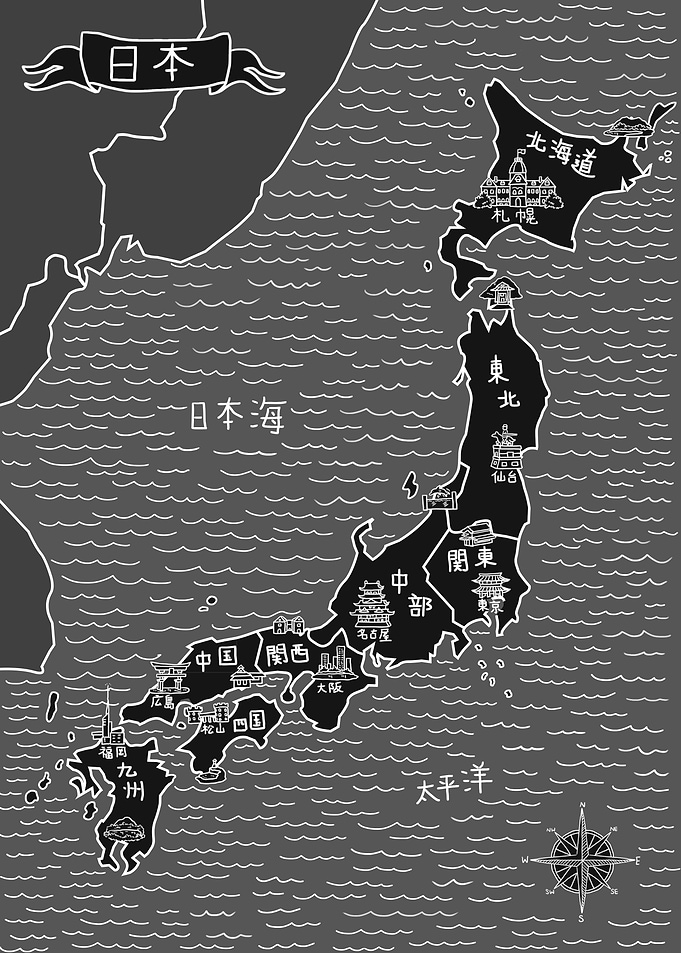 Nihon no kurai chizu