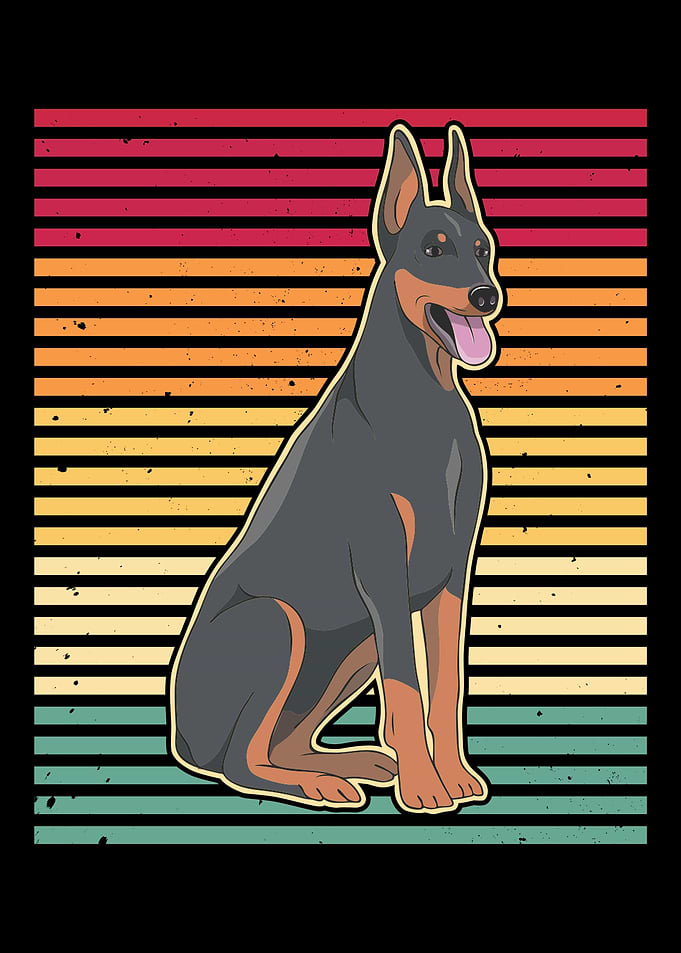 Retro Dog Mom Dad
