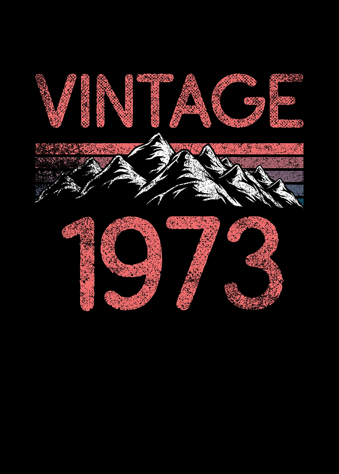 Birthday mountain Vintage