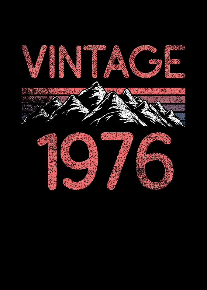Birthday mountain Vintage
