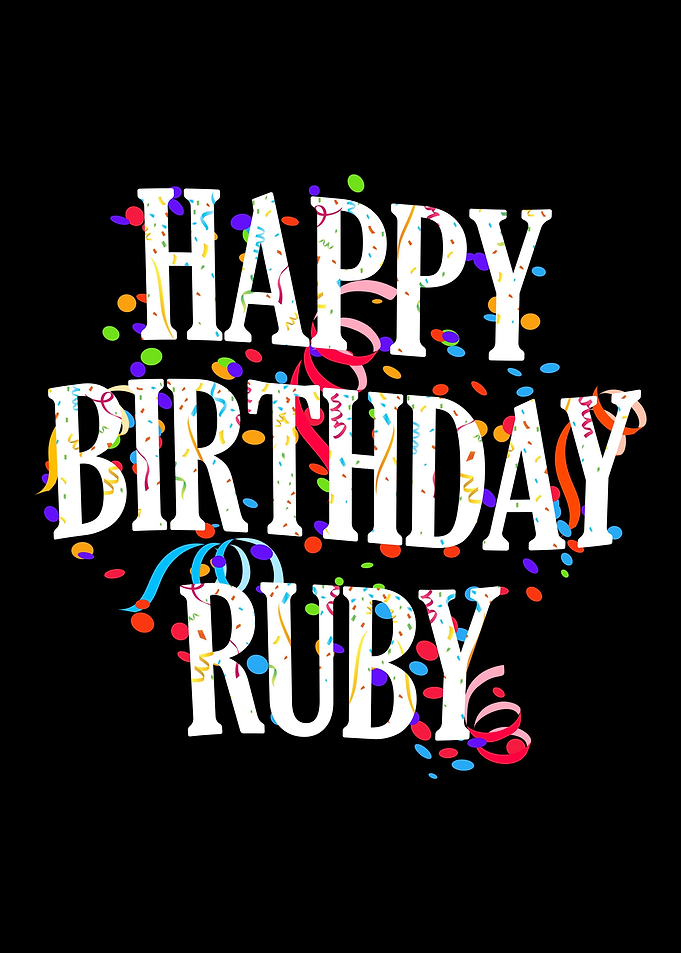 Happy Birthday Ruby