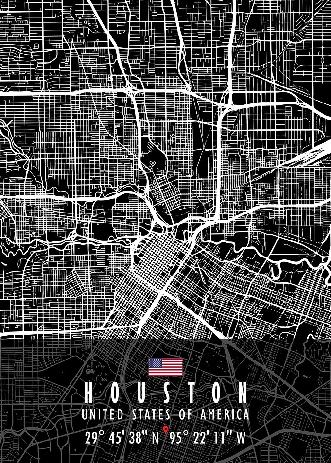 HOUSTON MAP USA