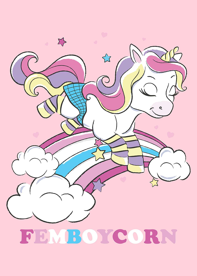 Rainbow Unicorn Femboycorn