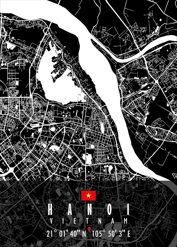 HANOI MAP VIETNAM