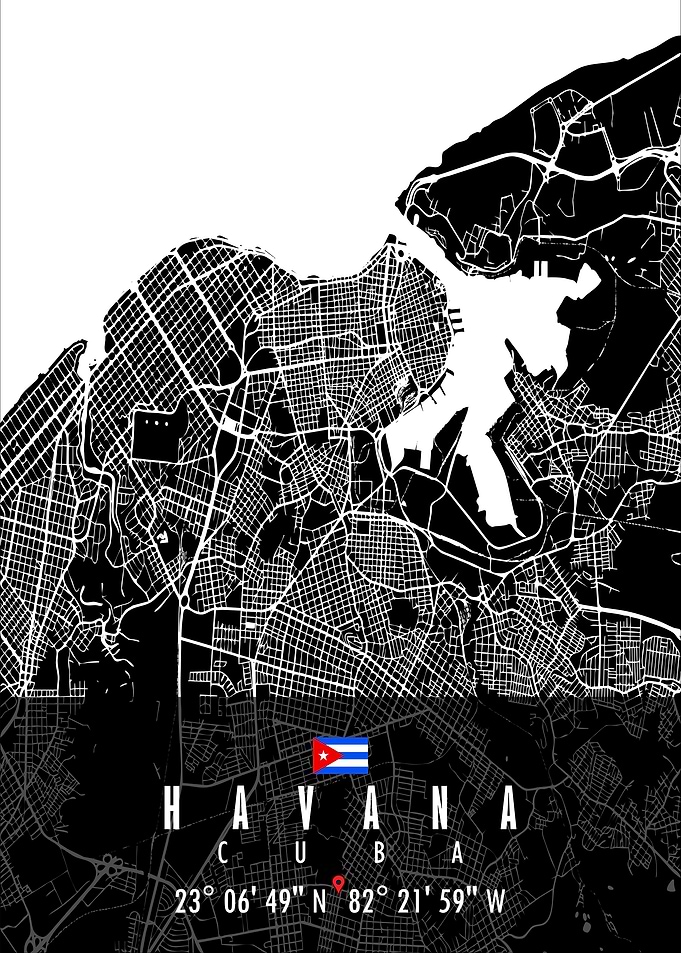 HAVANA MAP CUBA