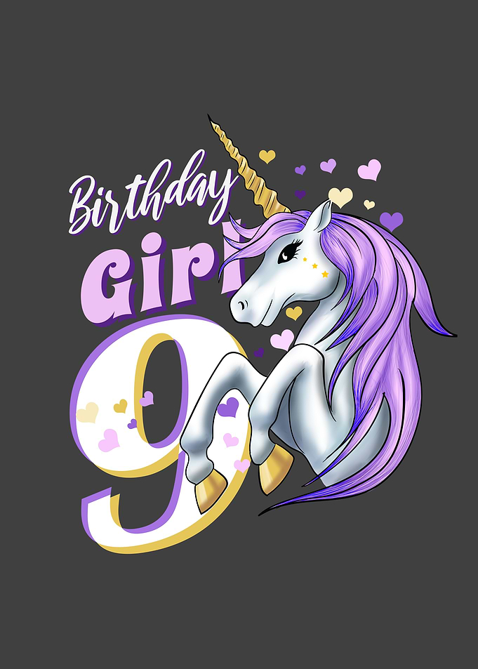 Birthday Girl Nine Years