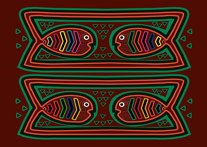 Mola kuna from panama