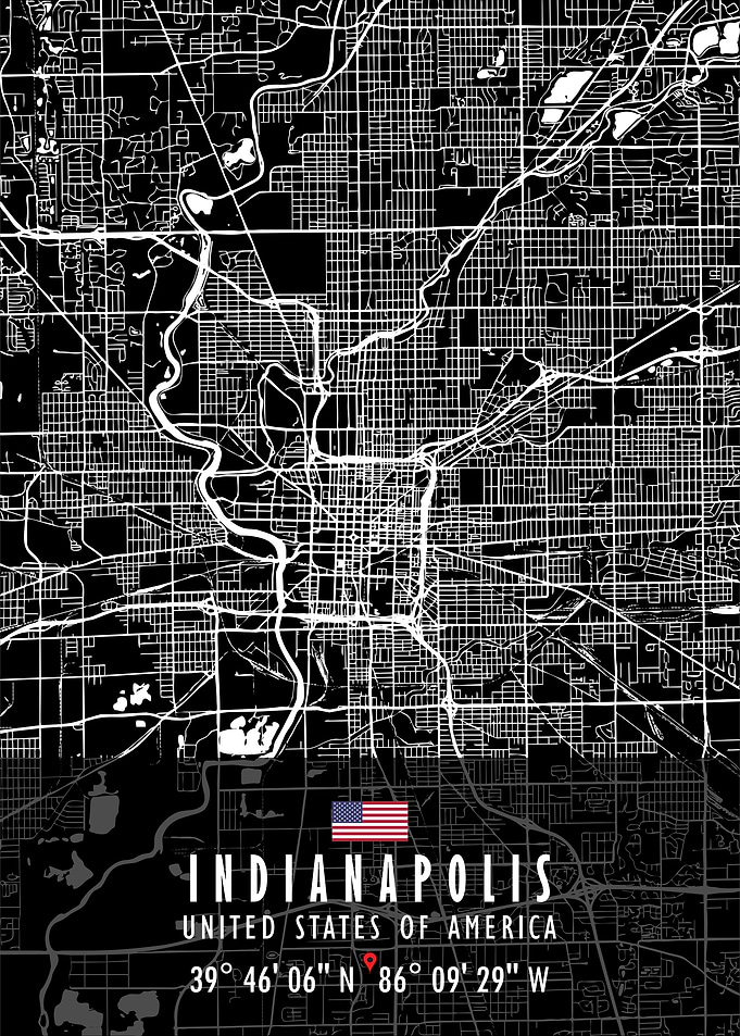 INDIANAPOLIS MAP USA