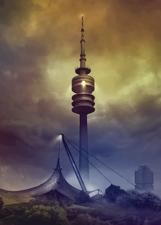 Munchen Olympiaturm tower