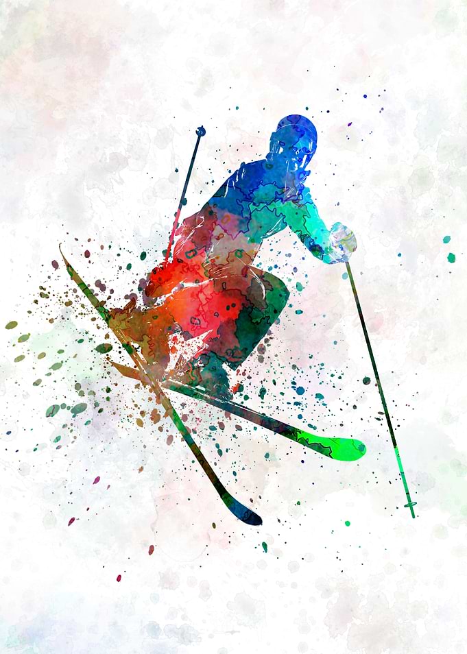 woman skier freestyler