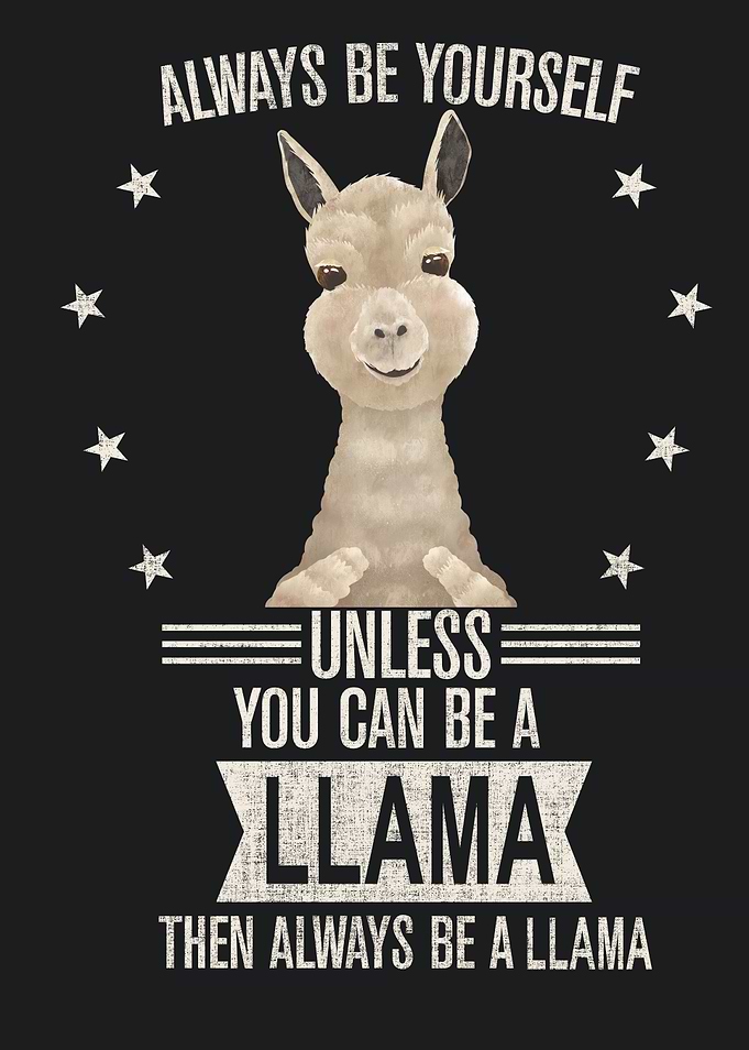 Always be yourself Llama