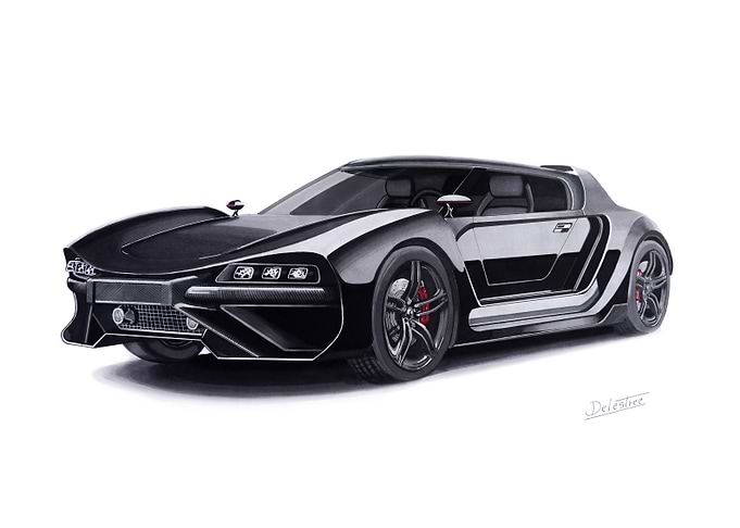 Concept car drawing