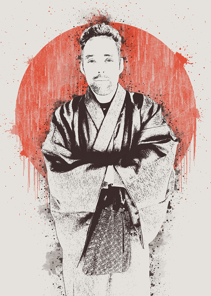Western Guy in Kimono