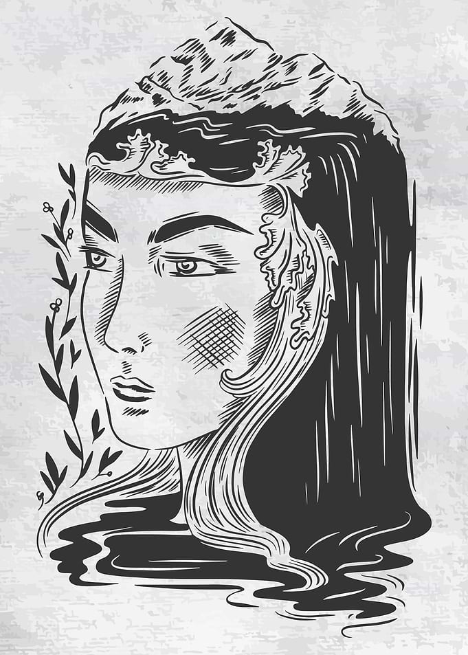 Nature Woman Dark Art