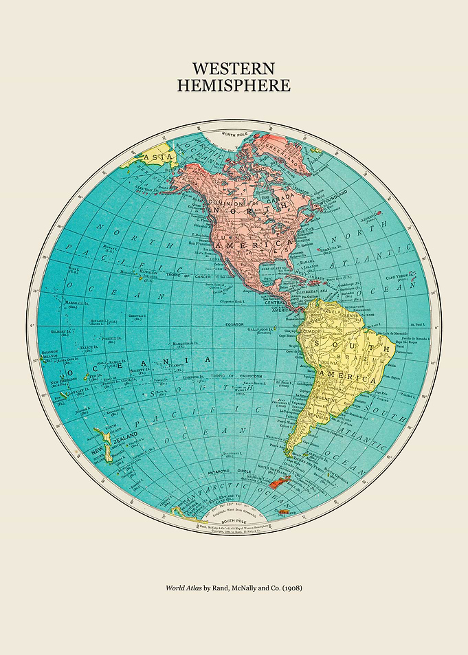 WORLD MAP VINTAGE