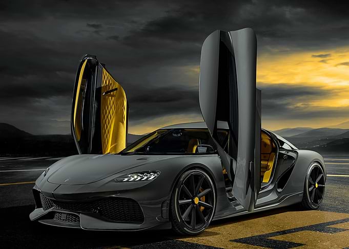 White Koenigsegg Gemera