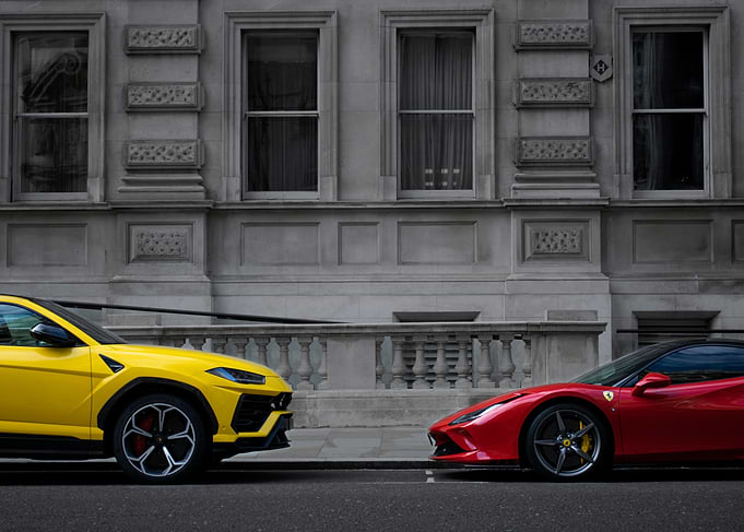Luxury parking lot