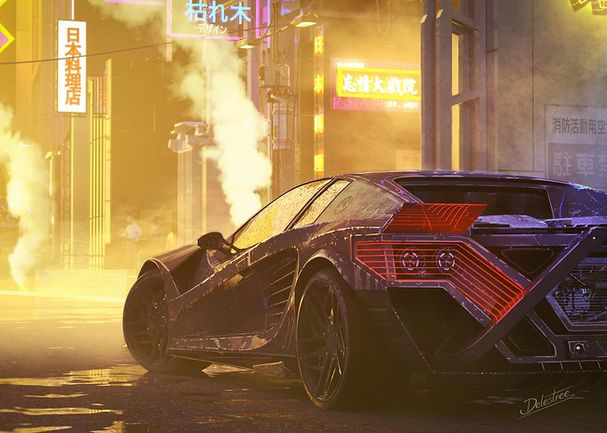 Cyberpunk car design