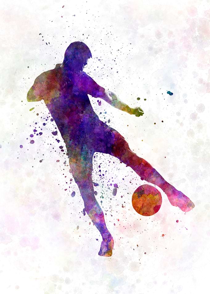 man soccer football player