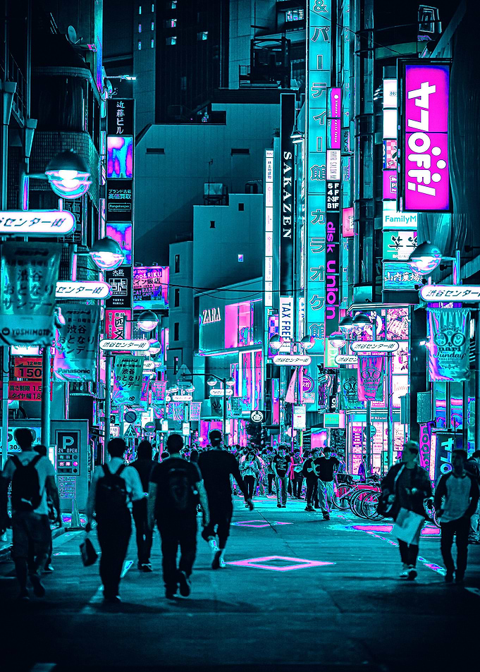 City Neon Night 2077