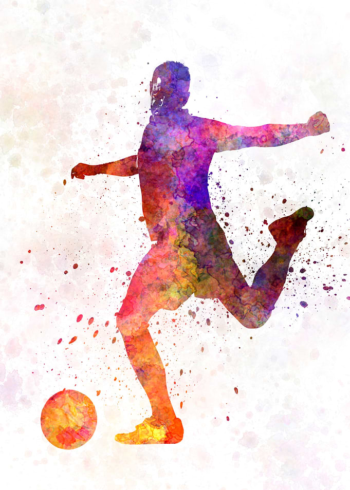 man soccer football player