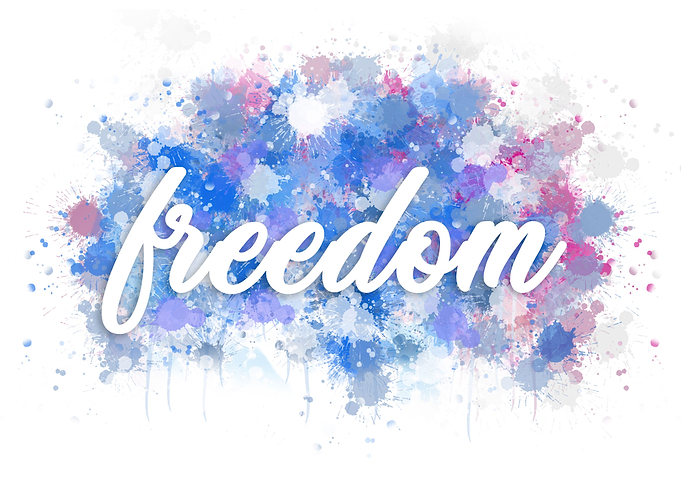 Freedom quotes watercolor