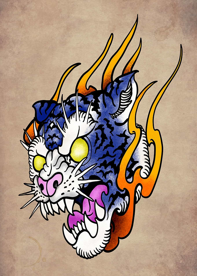 tiger tattoo japan