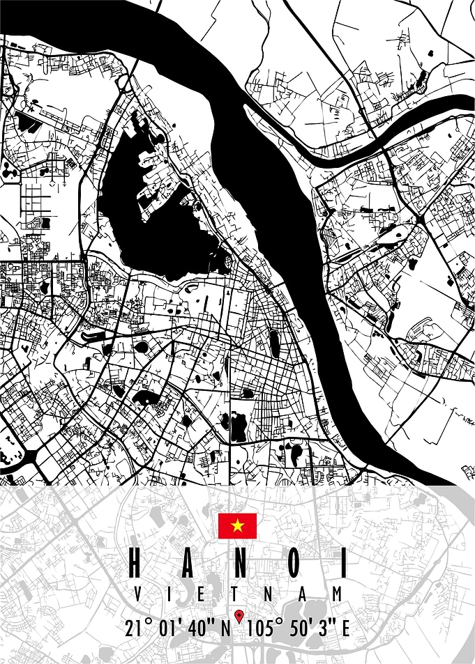 HANOI MAP VIETNAM