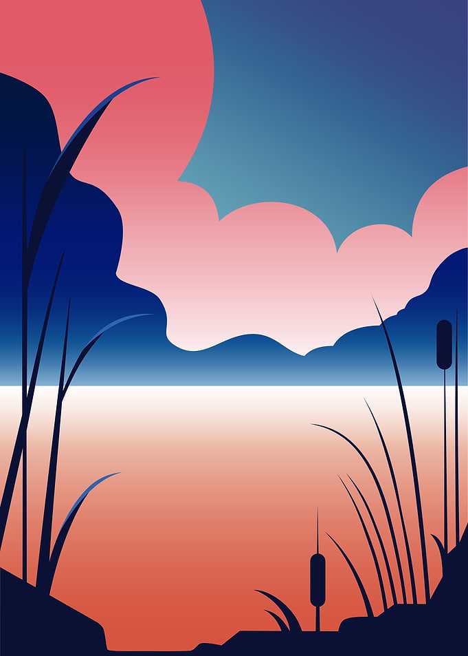 river in the afternoon