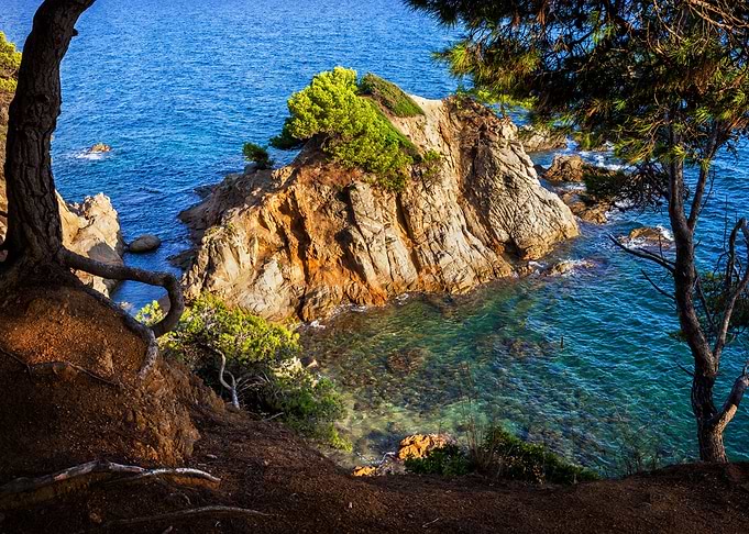 Scenic Sea Coast In Spain