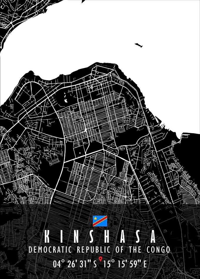 KINSHASA MAP CONGO