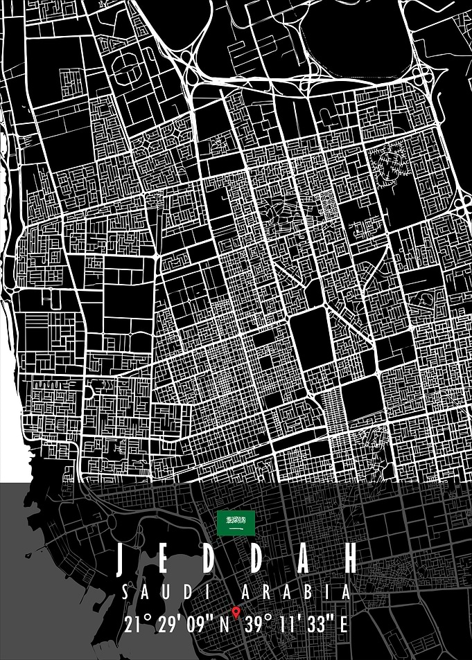 JEDDAH MAP SAUDI ARABIA