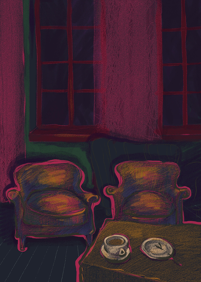 Evening in a Cafe