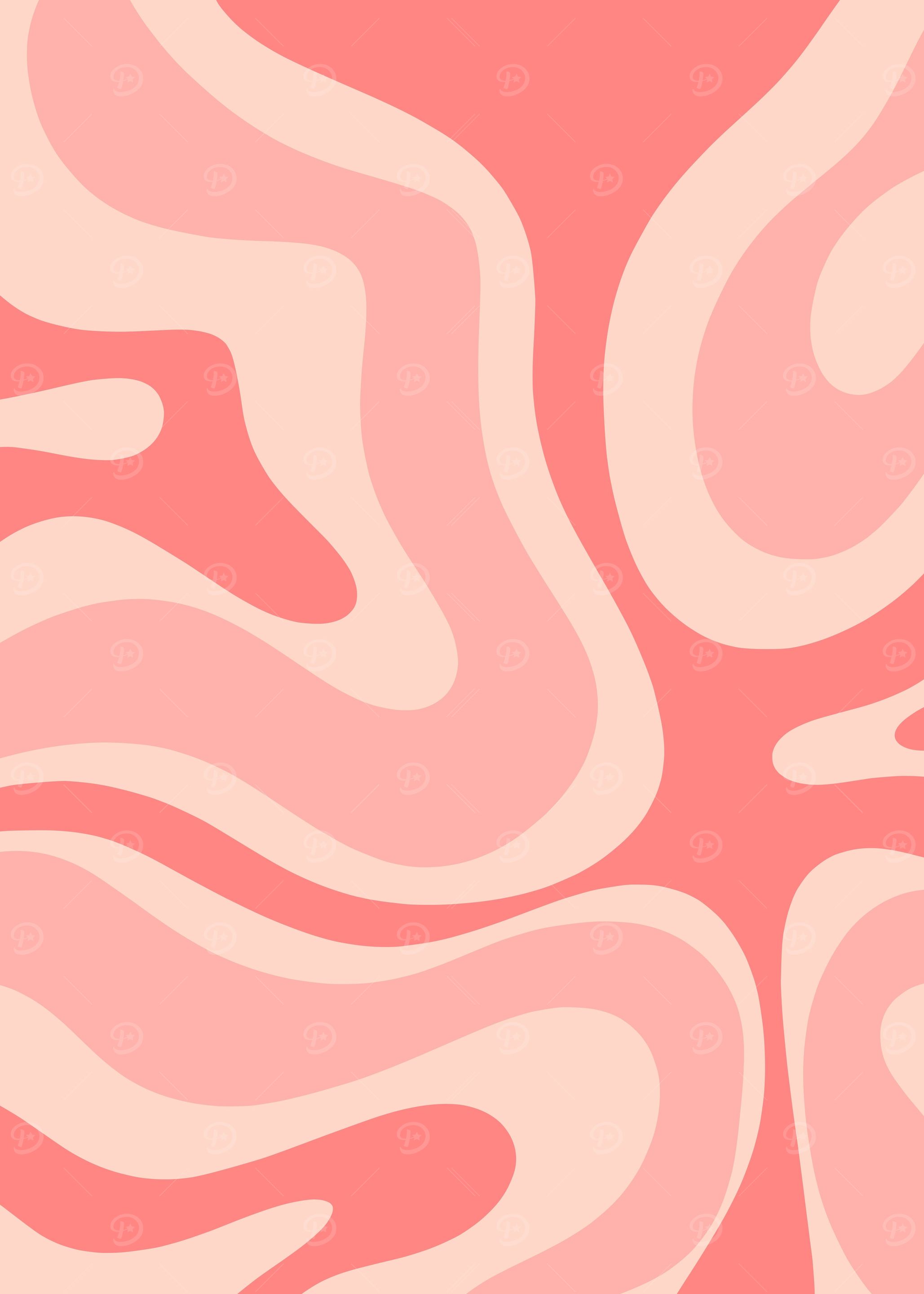Blush Retro Liquid Swirl