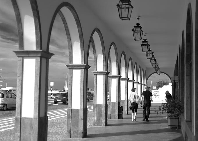 Street with arches