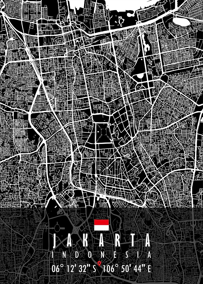 JAKARTA MAP INDONESIA