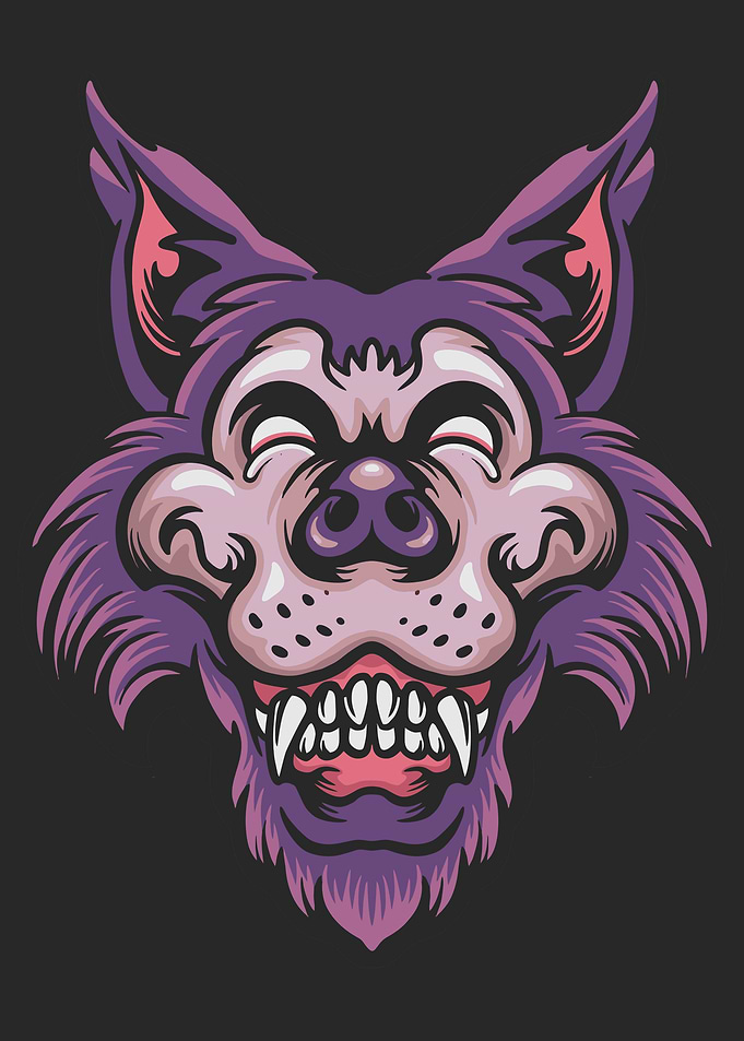 Wolf Face wild beast wolf