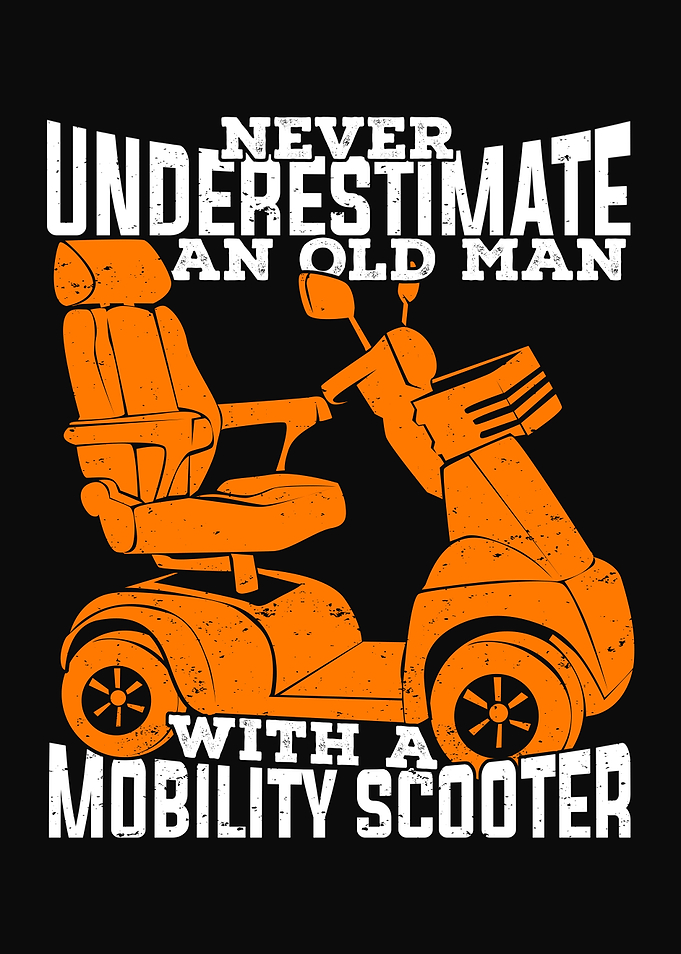 Old Man Mobility Scooter