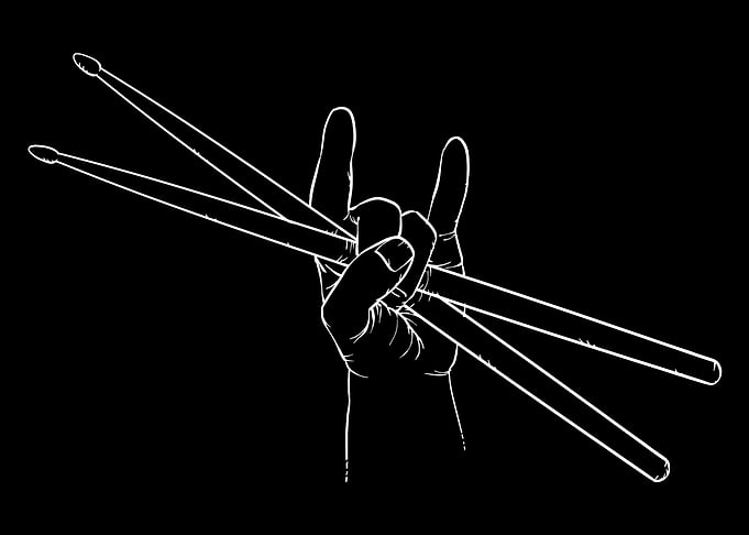 Devil Horns Drumsticks