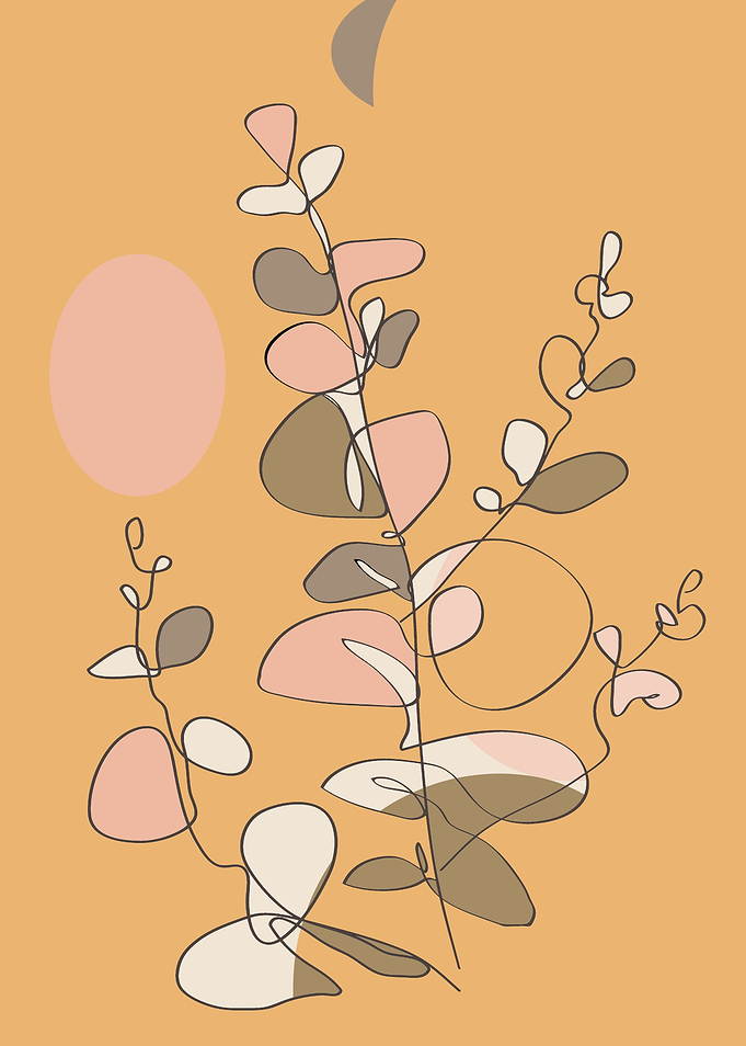 minimalist poster flowers