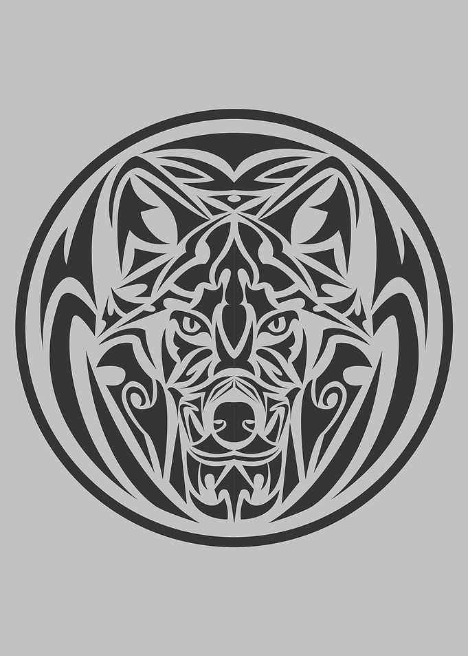 Wolf Logo wild beast wolf