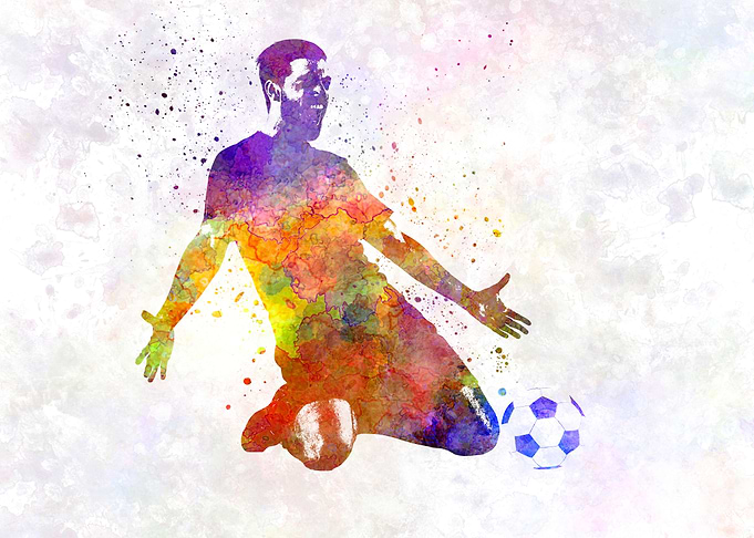 man soccer football player