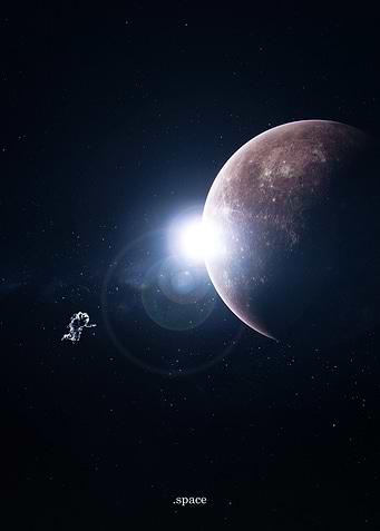 Astronaut in outer space