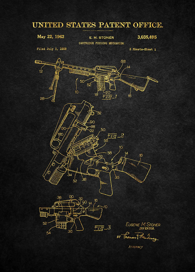 42 Machine Gun Patent 196