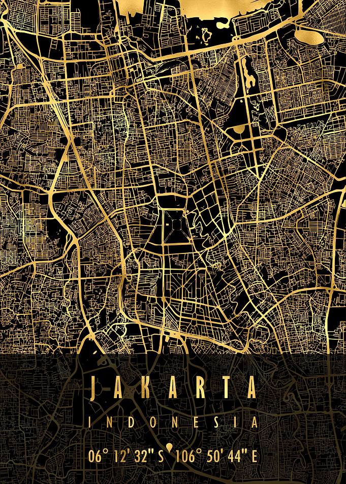 JAKARTA MAP INDONESIA