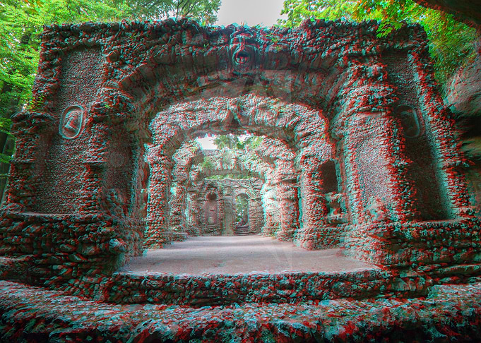 Ruinentheater Anaglyph